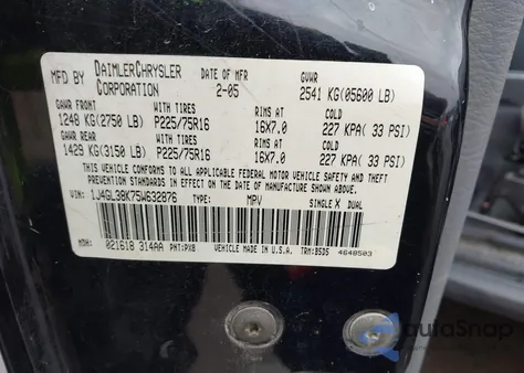 2005 Jeep Liberty Renegade z USA, uszkodzony, nr VIN 1J4GL38K75W632876